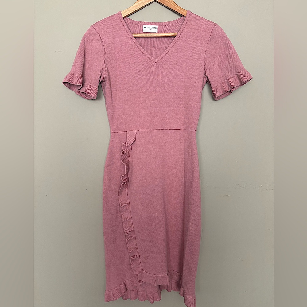 RACHEL PARCELL Designer Ruffle Detail Dress